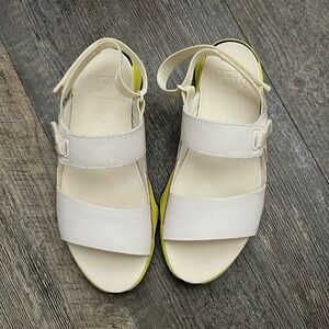 White sandals
